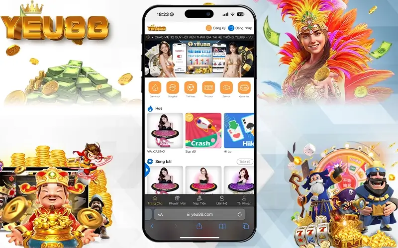 Hướng dẫn các bước chi tiết tải app Yeu88